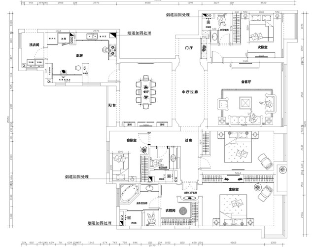 設(shè)計九部-石浩然-御景新世界-242㎡-現(xiàn)代風(fēng)格-平面布置圖.jpg