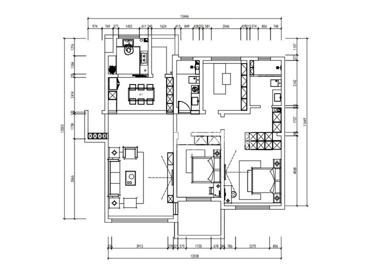 中海御河-155㎡-現(xiàn)代簡約-平面布局.jpg