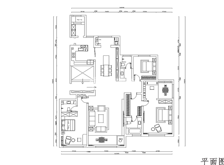 恒大天鵝灣-260平-現(xiàn)代風格-戶型圖.jpg